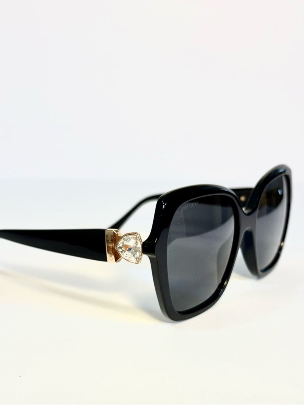 Jimmy Choo Manon Shiny Black Sunglasses Women’s - Picture 2 of 13